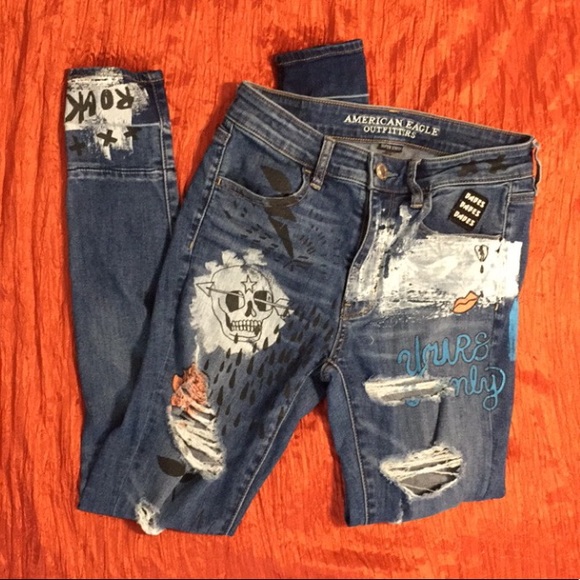 American Eagle Outfitters Denim - PUNK ROCK AEO JEANS